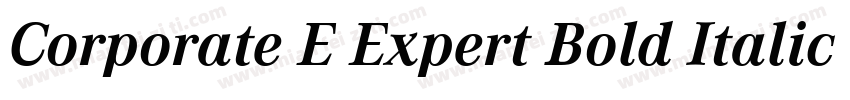 Corporate E Expert Bold Italic OsF字体转换